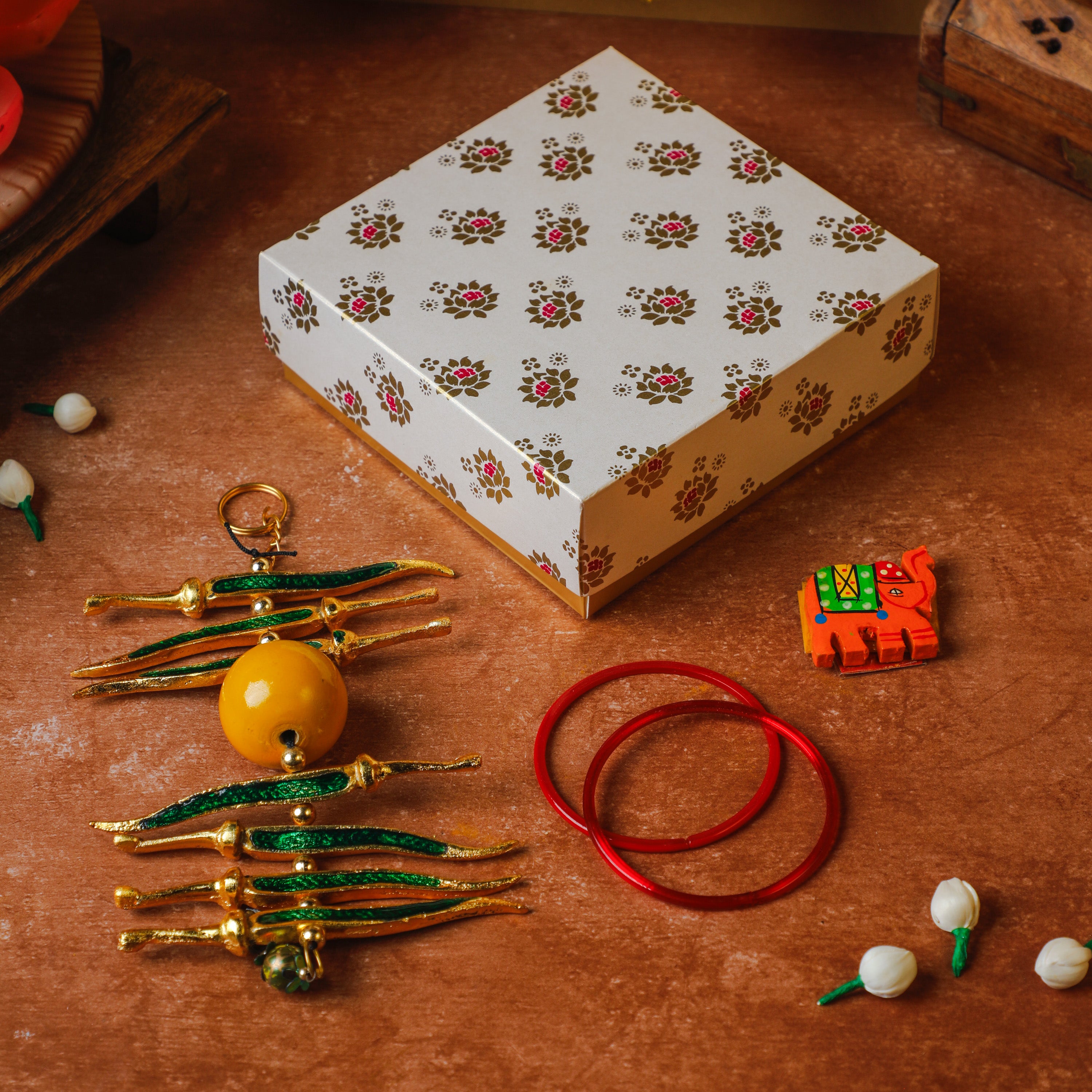 A perfect NIMBU-MIRCHI  evil eye gift set